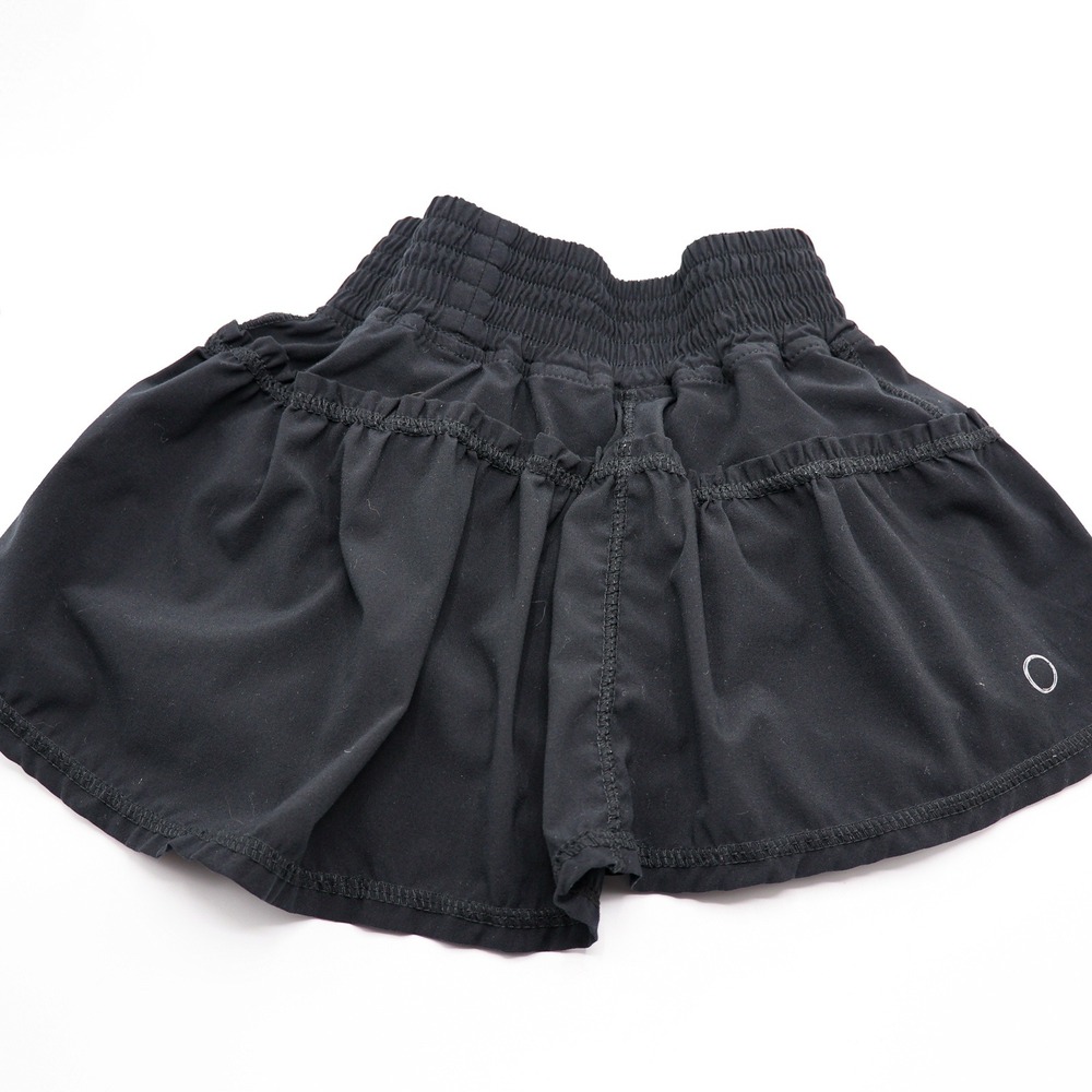 The Bubble Lifestyle Tennis Mini Skirt M Tiered Ruffle Skort Pickleball Black